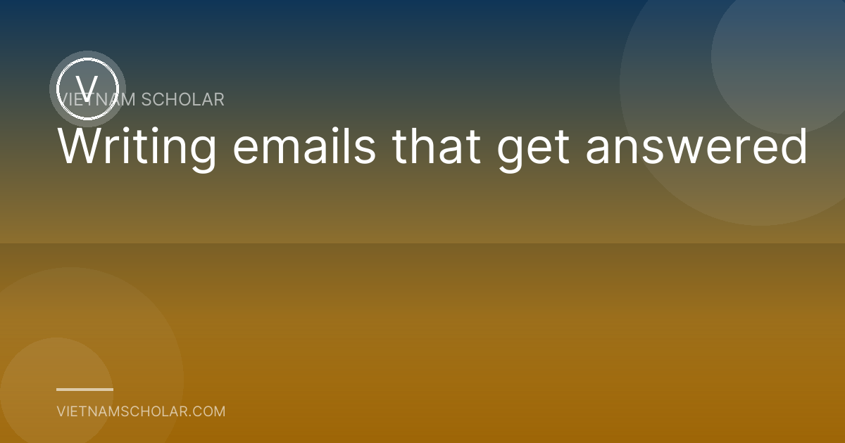 Writing emails that get answered